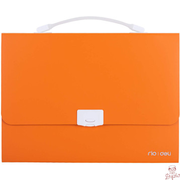 Teczka z rączką 13-przegródek RIO pomarańczowa 38126 ORANGE DELI
