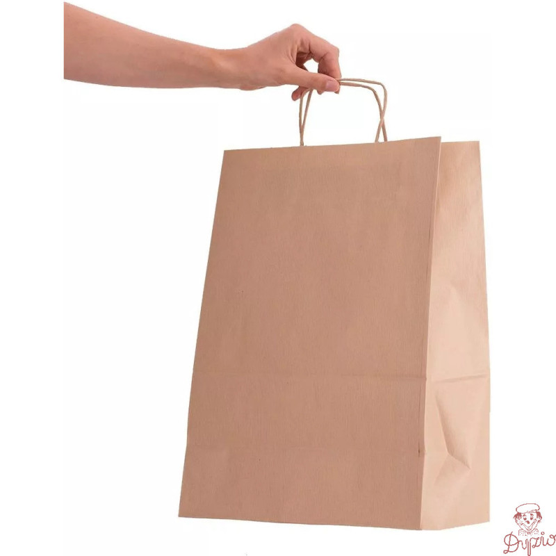 Torba ekologiczna ECOBAG 305x170x425mm brązowa