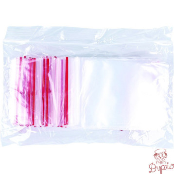 Torebki strunowe 60x80mm (100szt) LDPE, OFFICE PRODUCTS 15071815-90