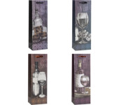 Torebka prezentowa 12x36x9cm Lux TBF-24015-BB ROZETTE