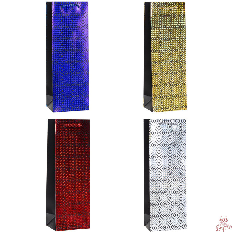 Torebka prezentowa 12x36x9cm TBG-24018-HS-BB ROZETTE