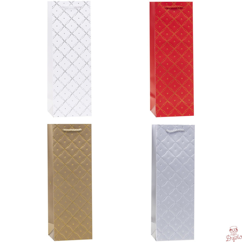 Torebka prezentowa 12x36x9cm TBG-24197-BB-HS emboss ROZETTE
