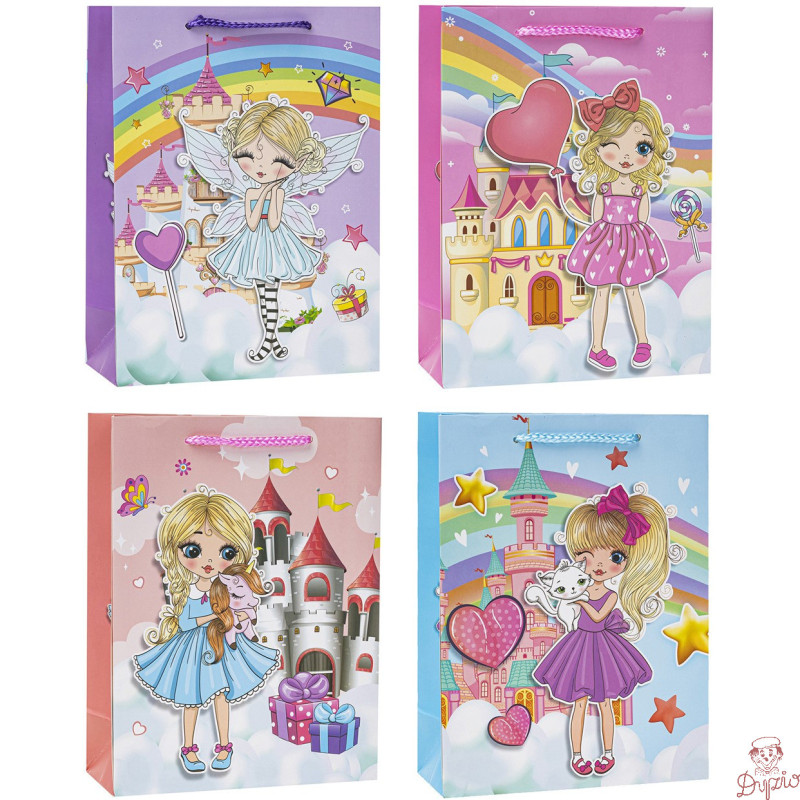 Torebka prezentowa 18x24x8cm TD-23122-3D-A5 ROZETTE