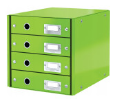 Pojemnik z 4 szufladami Leitz C&S, zielony 60490054