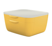 Pojemnik z szufladami Cosy, żółty 53570019