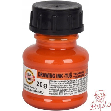 Tusz kreślarski 20g pomarańczowy 1417003 KOH-I-NOOR