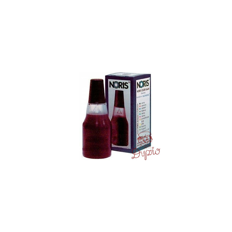 Tusz NORIS 110S 25ml czerwony wodny do znakowania papieru NO110SCE/10