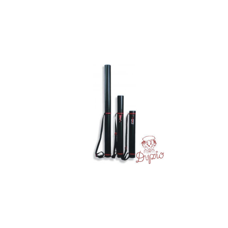 Tuba regulowana 120-160cm czarna średnica 75mm 50014 LENIAR