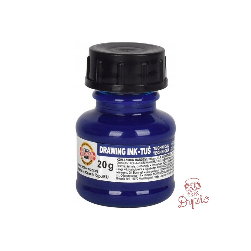 Tusz kreślarski 20g niebieski 141700702 KOH-I-NOOR