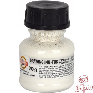 Tusz kreślarski 20g biały 141728/141700102LP KOH-I-NOOR