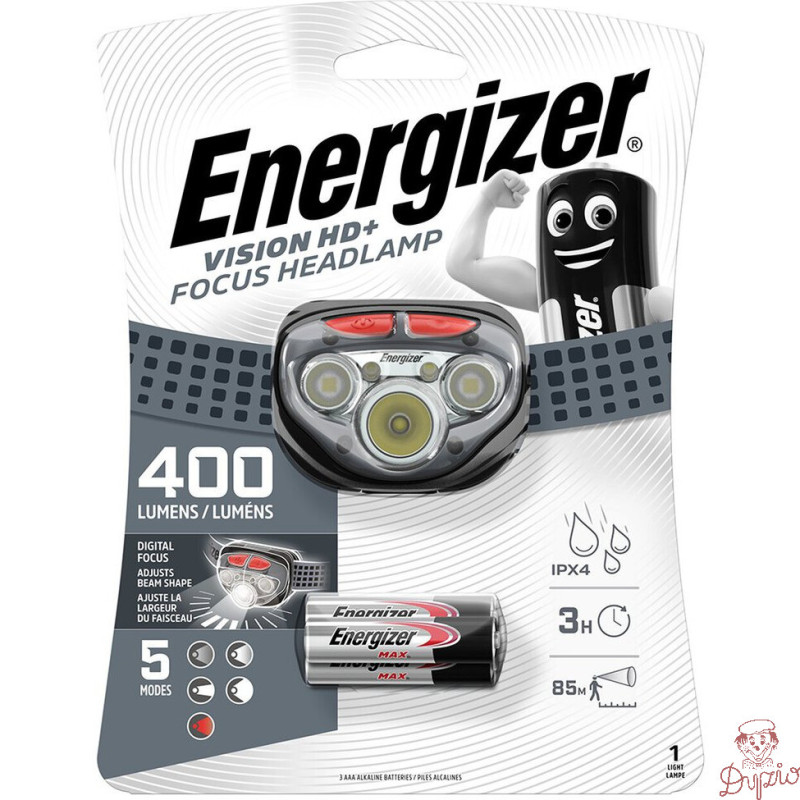 Latarka czołowa ENERGIZER Vision HD+ Focus 400lm + 3xAAA/LR03