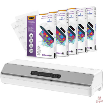 Laminator AMARIS A3 8058201 + 5 opakowań folii do laminacji ImageLast A4 5306114 FELLOWES