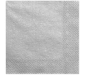 Serwetki AHA 33x33 (20 sztuk) srebrne