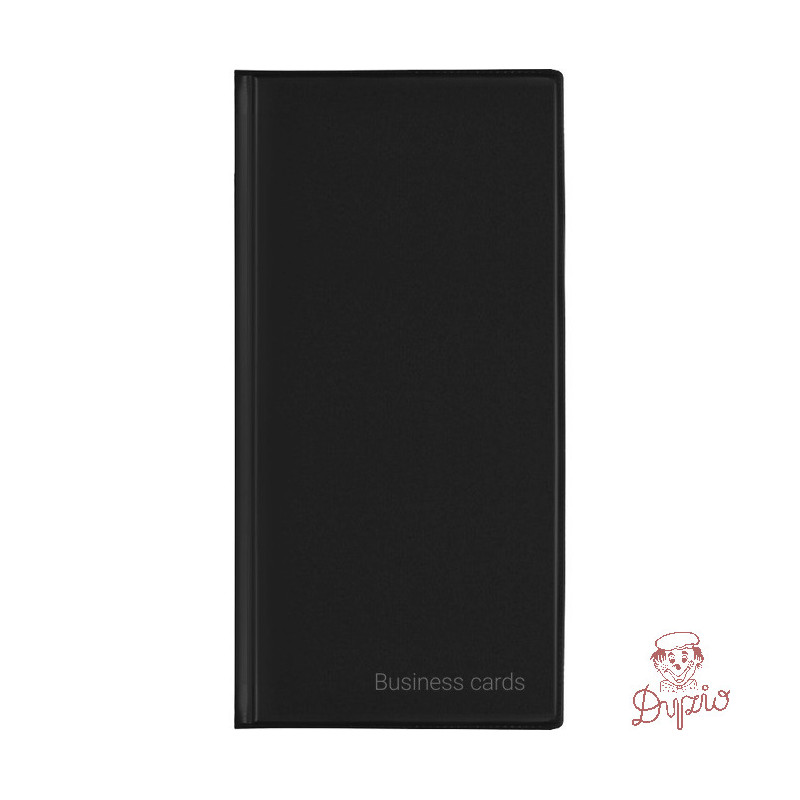 Wizytownik Etui na 96 wizytówek Premium czarny WI-24-01 BIURFOL