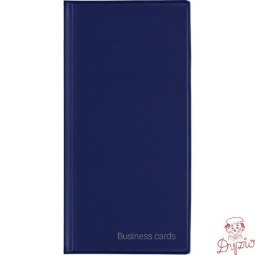 Wizytownik Etui na 96 wizytówek Premium granatowy WI-24-02 BIURFOL