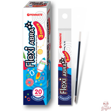 Wkład do długopisu ścieralnego 3 COLORS FLEXI ABRA niebieski TT8499 PENMATE