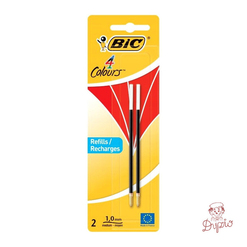 Wkład czerwony do długopisów 4 Colors (2sztuki) 929243 BIC