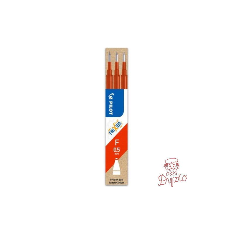 Wkład FRIXION CLIKER 0,5mm czerwony (3szt) PIBLS-FR5-R-S3-E PILOT