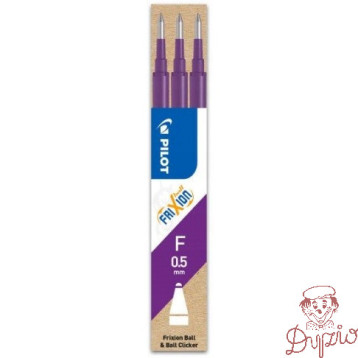 Wkład FRIXION CLIKER 0,5mm fioletowy (3szt) PIBLS-FR5-V-S3-E PILOT