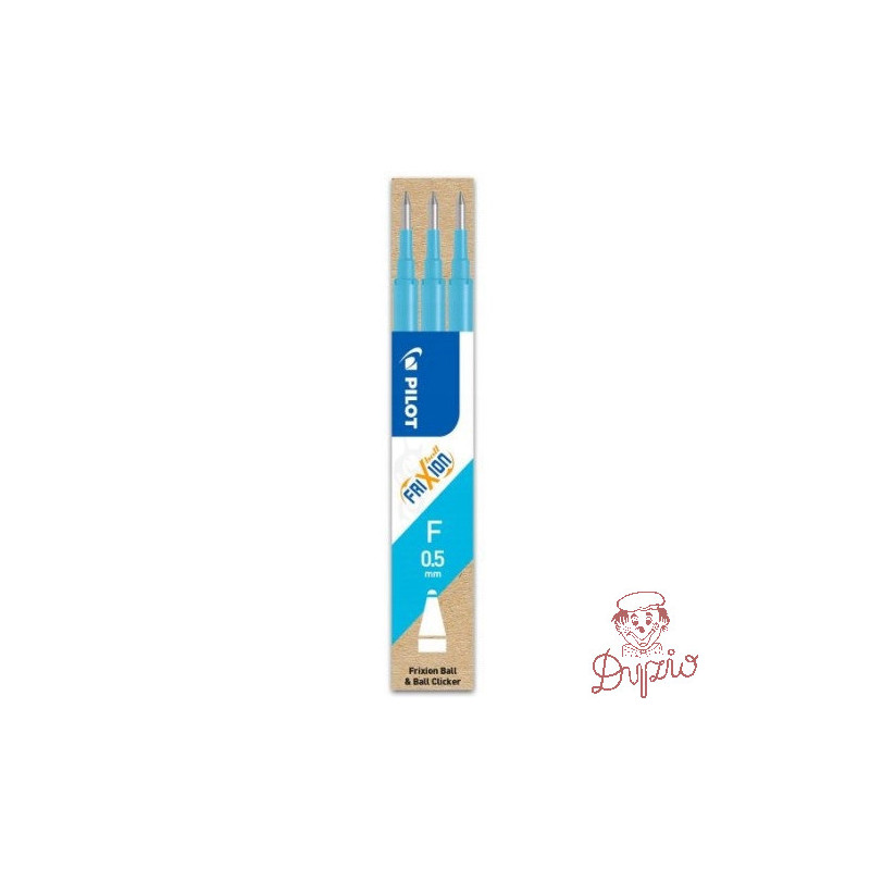 Wkład FRIXION CLIKER 0,5mm lazurowy (3szt) PIBLS-FR5-LB-S3-E PILOT