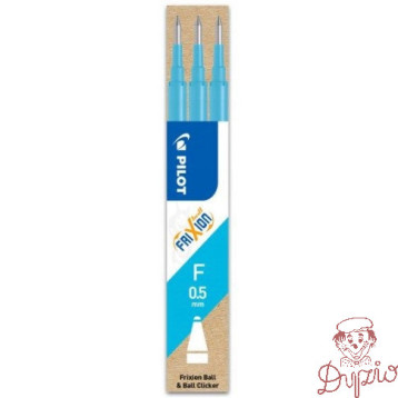 Wkład FRIXION CLIKER 0,5mm lazurowy (3szt) PIBLS-FR5-LB-S3-E PILOT