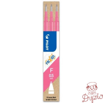 Wkład FRIXION CLIKER 0,5mm różowy (3szt) PIBLS-FR5-P-S3-E PILOT