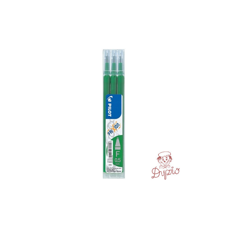Wkład FRIXION CLIKER 0,5mm zielony (3szt) PIBLS-FR5-G-S3-E PILOT