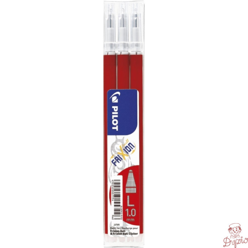 Wkład FRIXION 1,0mm czerwony (3szt) BLSFR10-R-S3 PILOT
