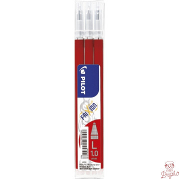 Wkład FRIXION 1,0mm czerwony (3szt) BLSFR10-R-S3 PILOT
