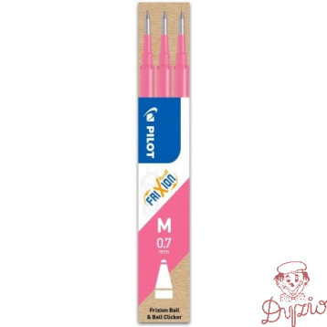 Wkład FRIXION 0,7mm różowy (3szt) BLS-FR7-P-S3 PILOT