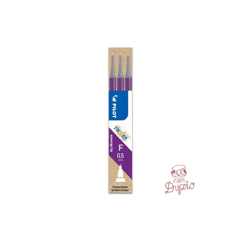 Wkład FRIXION POINT 0,5mm fioletowy (3szt) BLS-FRPS-V-S8 PILOT