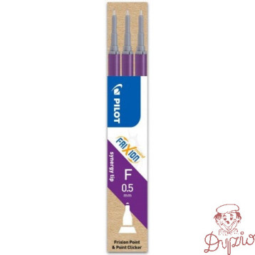 Wkład FRIXION POINT 0,5mm fioletowy (3szt) BLS-FRPS-V-S8 PILOT