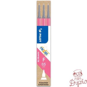 Wkład FRIXION POINT 0,5mm różowy (3szt) BLS-FRPS-P-S7 PILOT