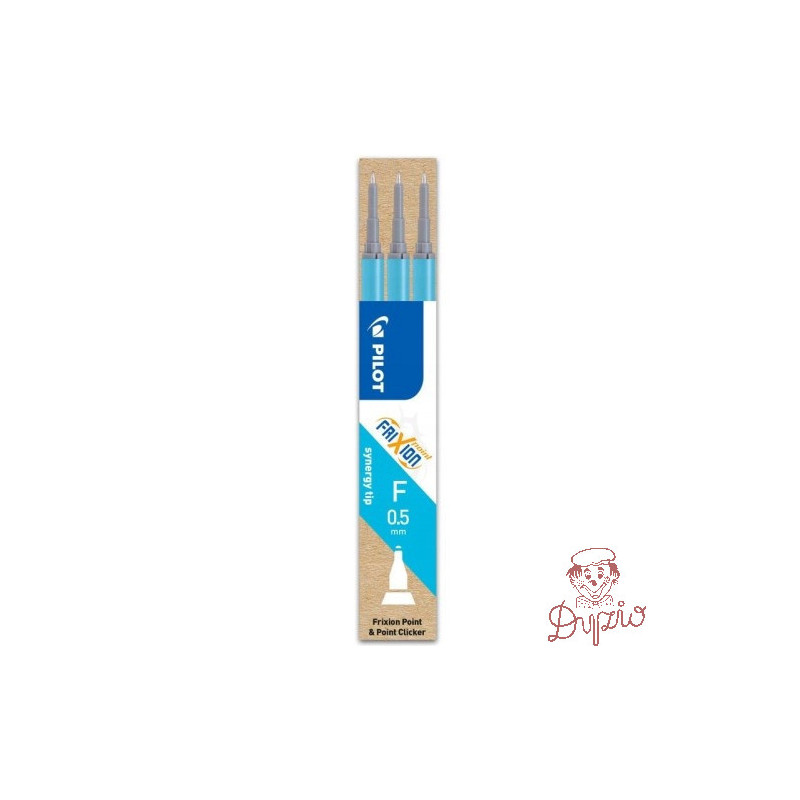 Wkład FRIXION POINT 0,5mm lazurowy (3szt) BLS-FRPS-LB-S9 PILOT