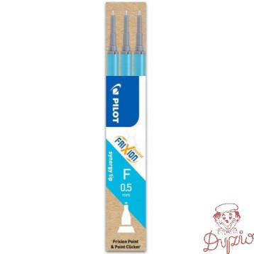 Wkład FRIXION POINT 0,5mm lazurowy (3szt) BLS-FRPS-LB-S9 PILOT