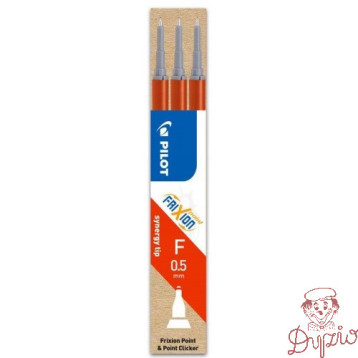 Wkład FRIXION POINT 0,5mm czerwony (3szt) BLS-FRPS-R-S5 PILOT