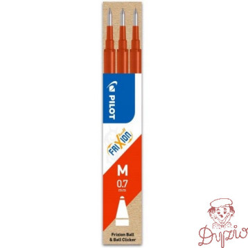 Wkład FRIXION 0,7mm czerwony (3szt) BLS-FR7-R-S3 PILOT