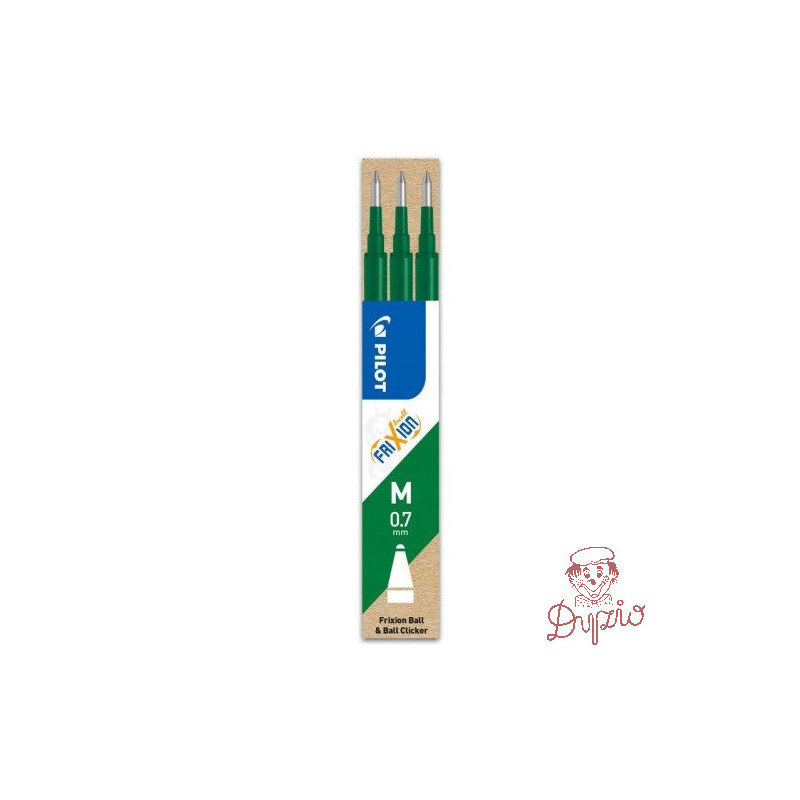 Wkład FRIXION 0,7mm zielony (3szt) BLS-FR7-G-S3 PILOT