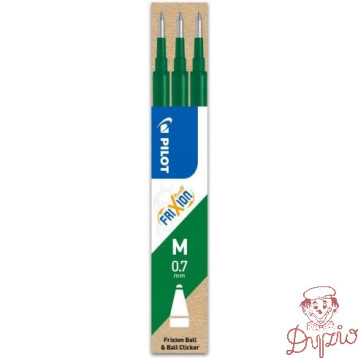 Wkład FRIXION 0,7mm zielony (3szt) BLS-FR7-G-S3 PILOT