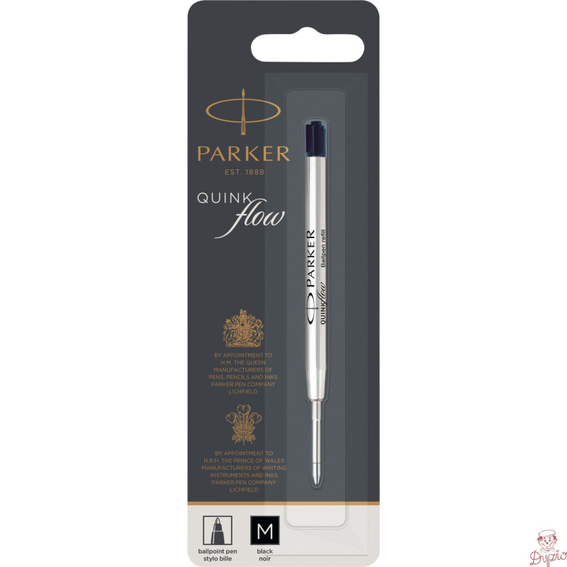 Wkład do długopisu QUINKFLOW M czarny PARKER 1950369