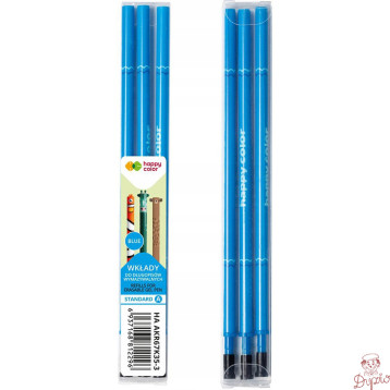 Wkłady do długopisu wymazywalnego (3szt) niebieski AKR67K35-3 HAPPY COLOR