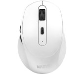 Mysz MARVO WM106W WH optyczna 1600dpi 2,4GHz bezprzewodowa biała cicha