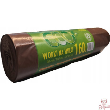 Worki na śmieci 160L LDPE czarne (10szt)