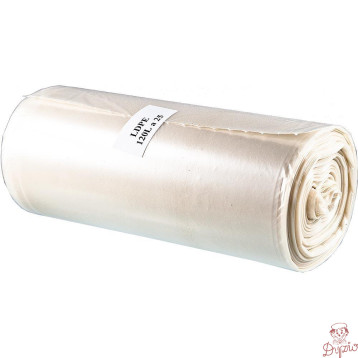 Worki na śmieci 120L LDPE (25szt) przezroczyste