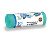 Worki na śmieci 60L z uszami wytrzymałe (16szt) zielone (LDPE) świeży zapach ST1-WNS-3898V1 STELLA