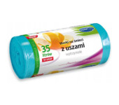 Worki na śmieci 35L z uszami wytrzymałe (30szt) niebieskie (HD-LD) STELLA ST1-WNS-9718V1