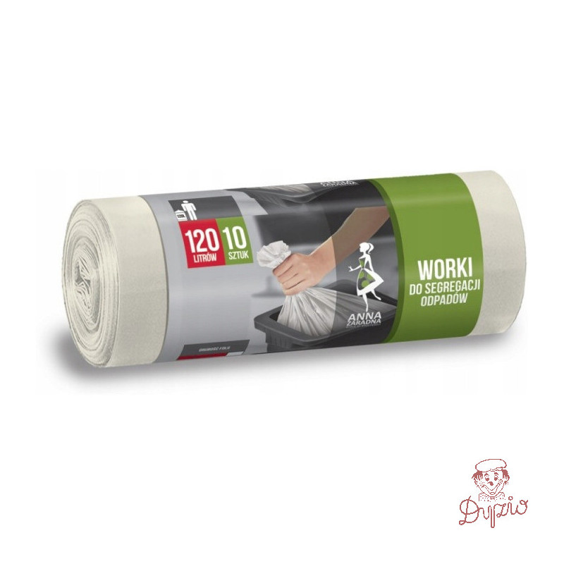 Worki do segregacji odpadów INNE 120L 10szt białe WNS-7010V1