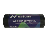 Worki na śmieci 60L 32mic LDPE standard NATUNA (15szt)