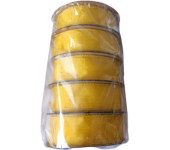 Wstążka organza szer. 4cm ciemny żółty GIMAR