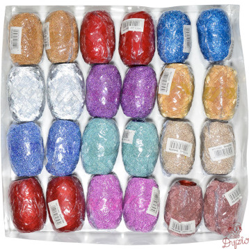 Wstążka jajko 5mm x 10m mix kol. 24 szt. WST-10 ALIGA